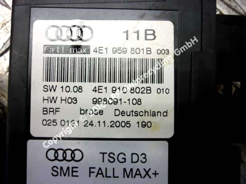 Audi A8 D3 4E BJ2002 Motor Fensterheber Tür vorn links 4E1959801B